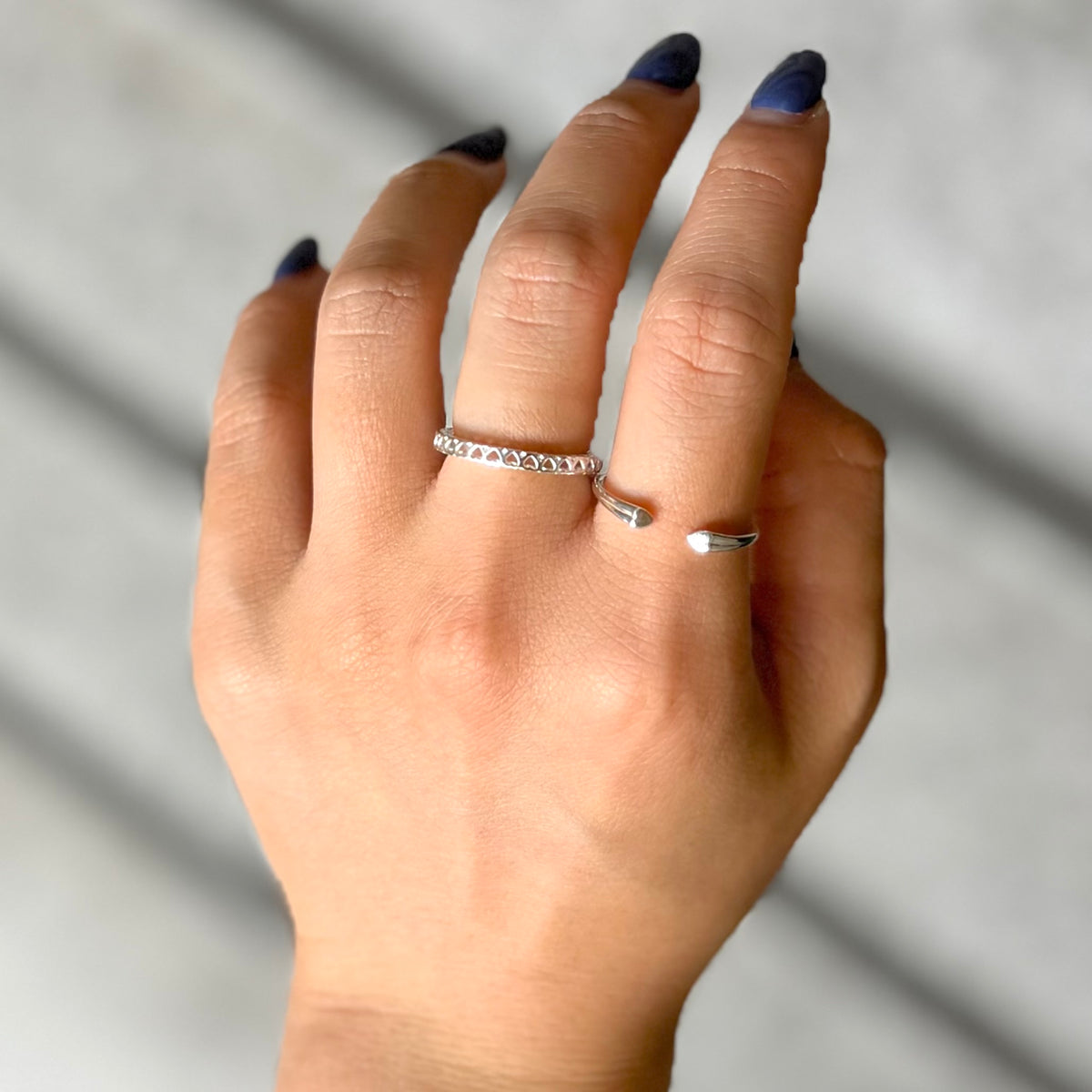 Heart plain ring 83