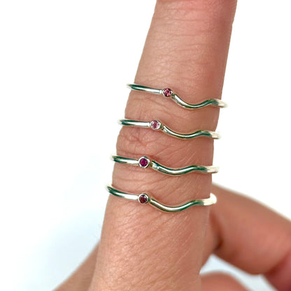 Silver925 wave ring 10
