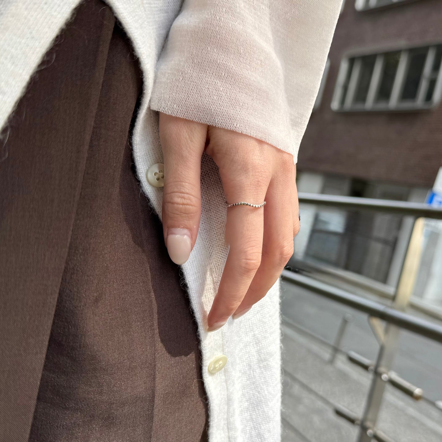 【Bijumam poco】Silver925 plain  ring 1