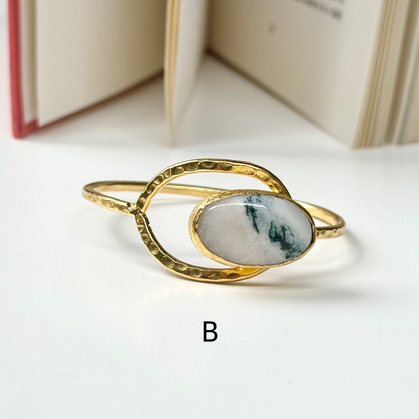 Brass 1stone bangle 3