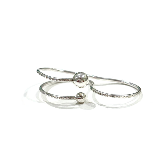 Silver925 2finger ring