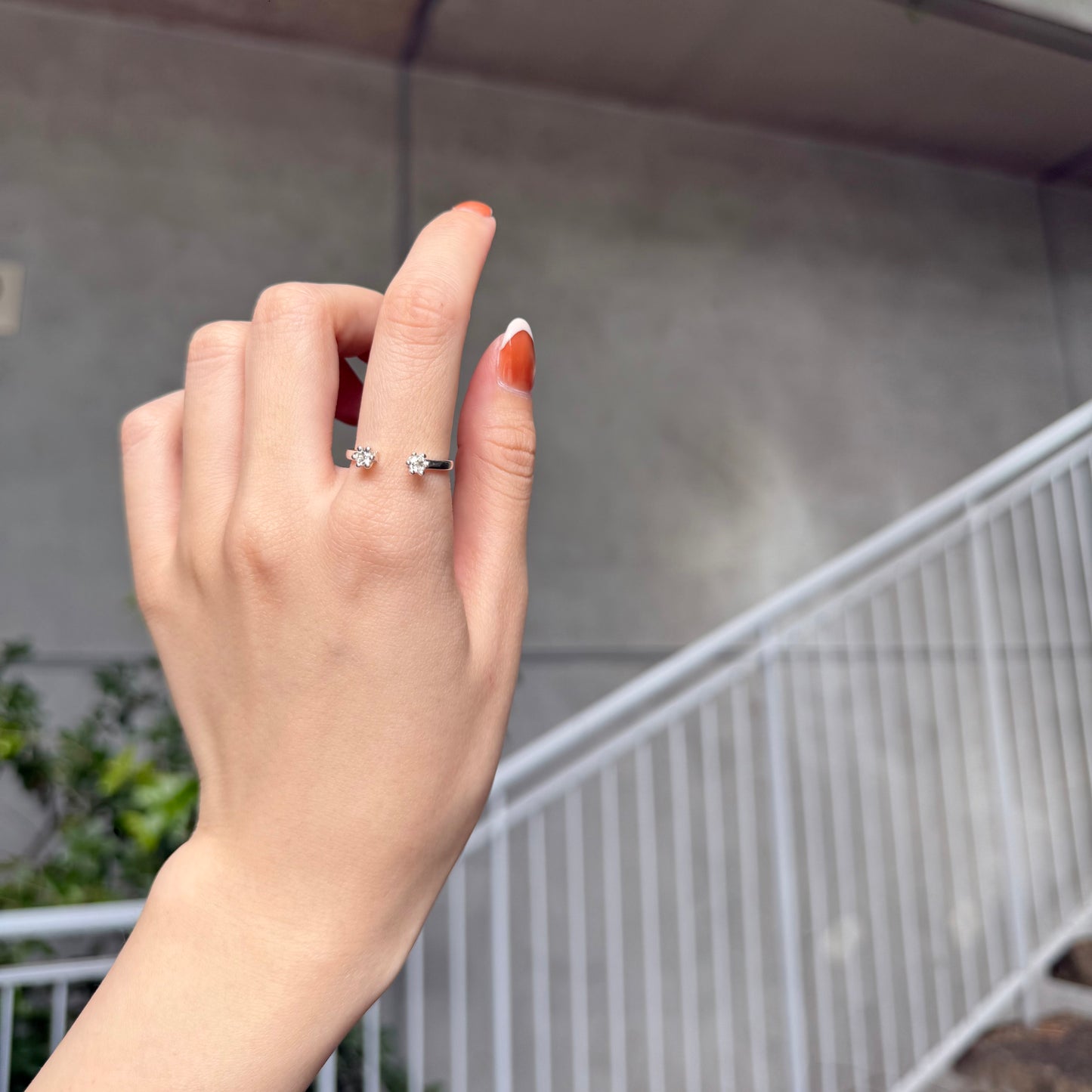 Silver925 2stone ring 1