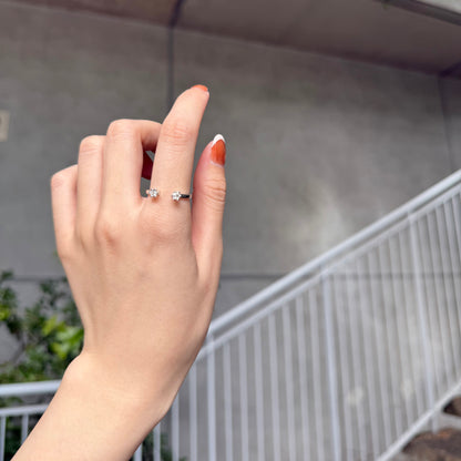 Silver925 2stone ring 1