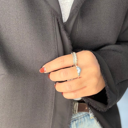 Heart plain ring 85