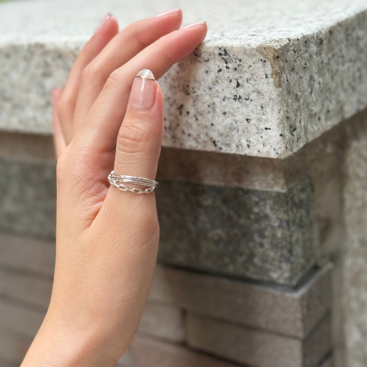 Silver925 stacking ring 2