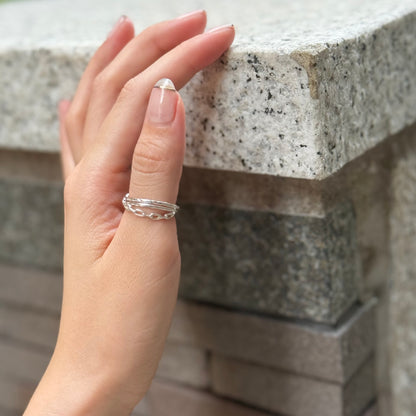 Silver925 stacking ring 2