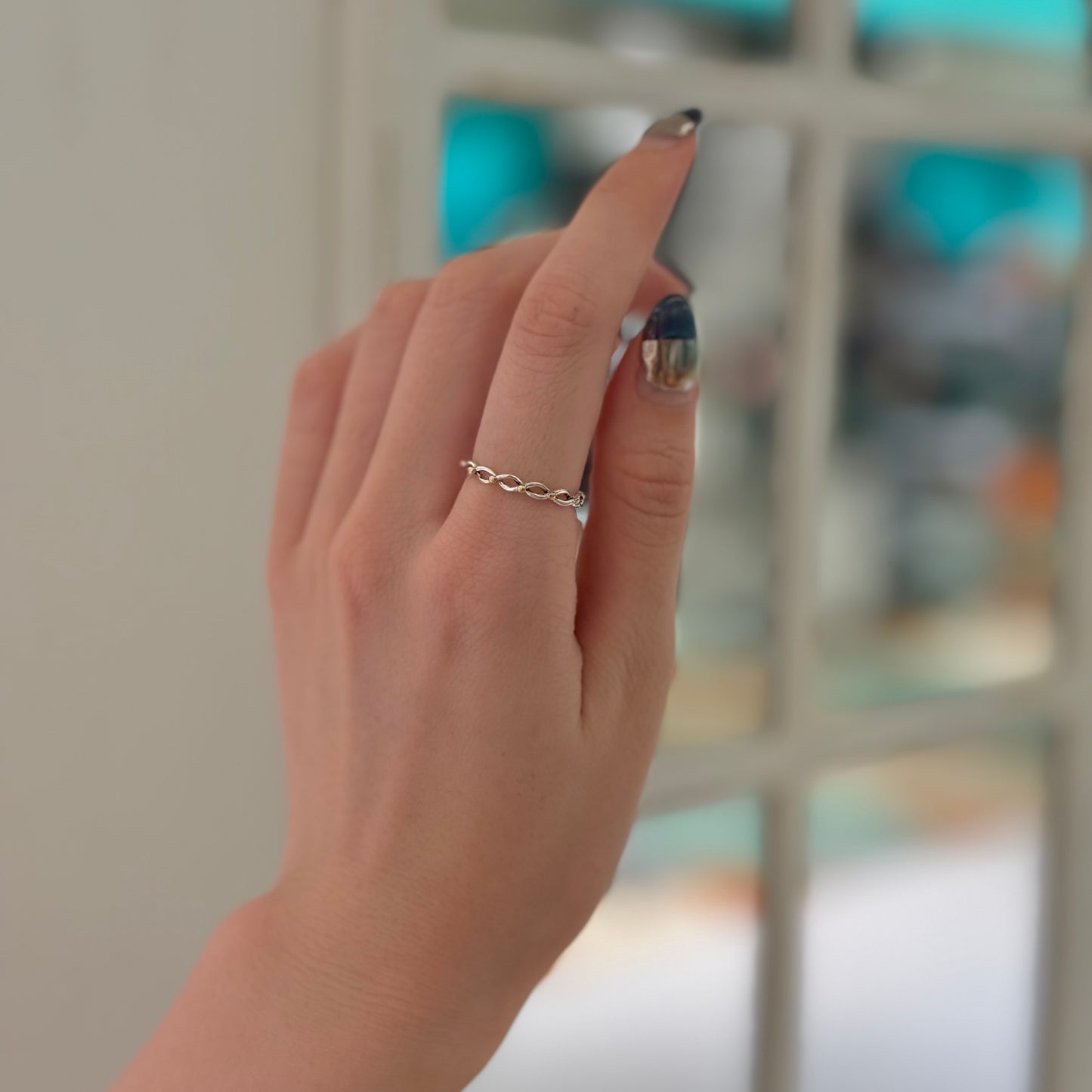 【Bijumam poco】Silver925×18K plain  ring 1