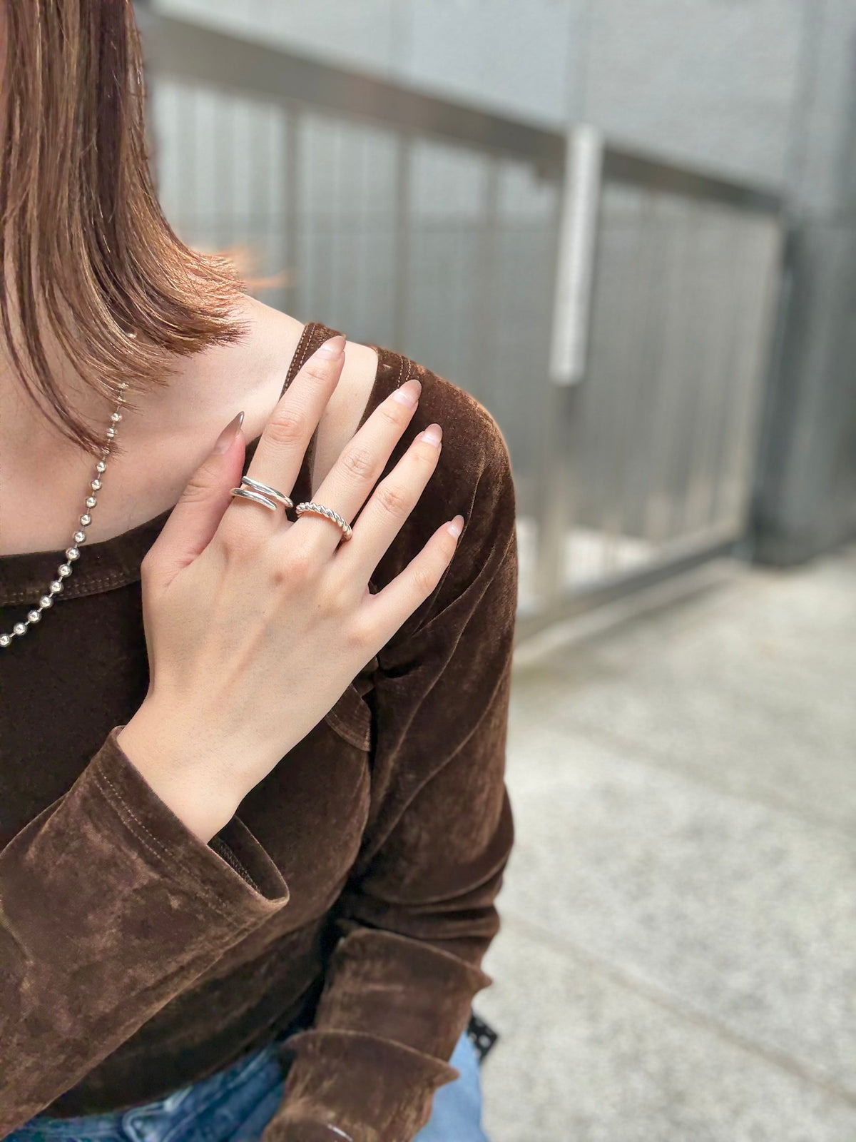 Silver925 plain ring 57