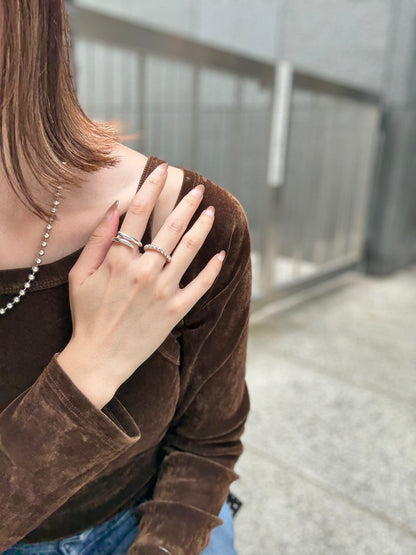 Silver925 plain ring 57
