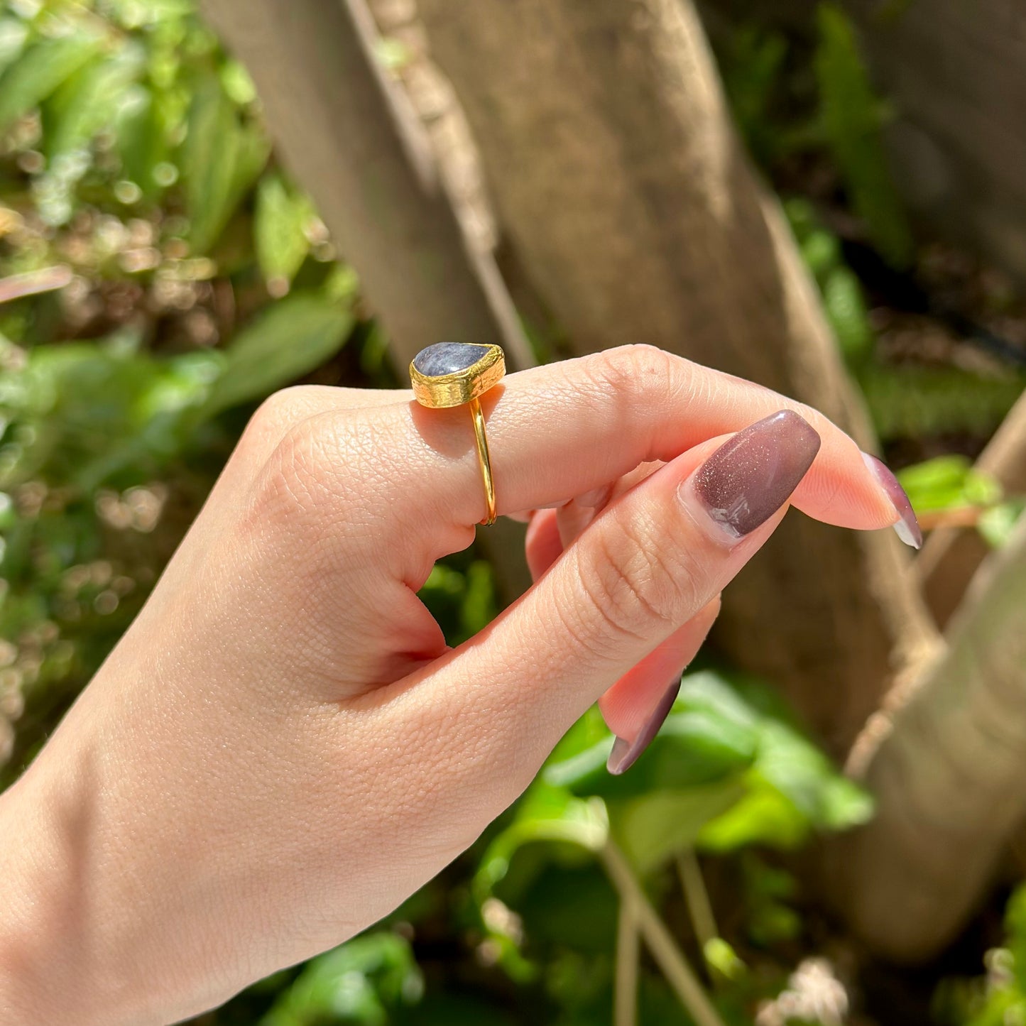 Brass 1stone ring