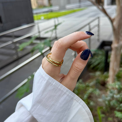 Brass plain ring 58