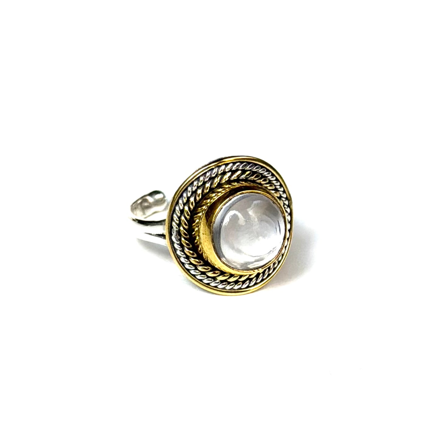 Silver925×brass design ring 22