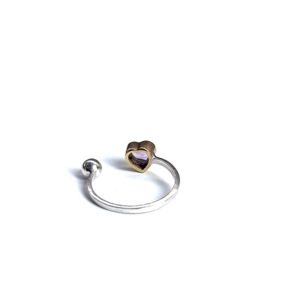 Heart fork ring 11