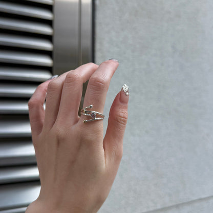 Silver925×Brass design ring 13