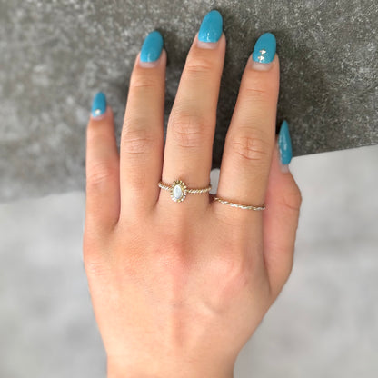 Silver925×Brass petit ring 3