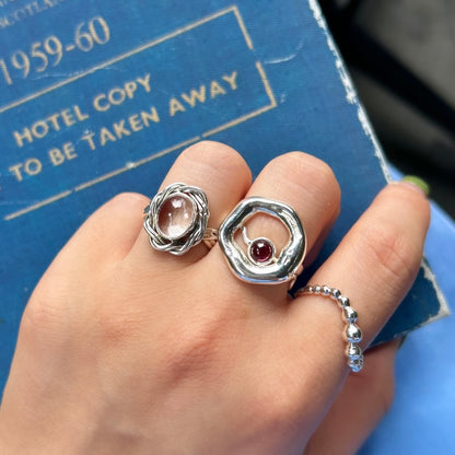 Silver925 design ring 75