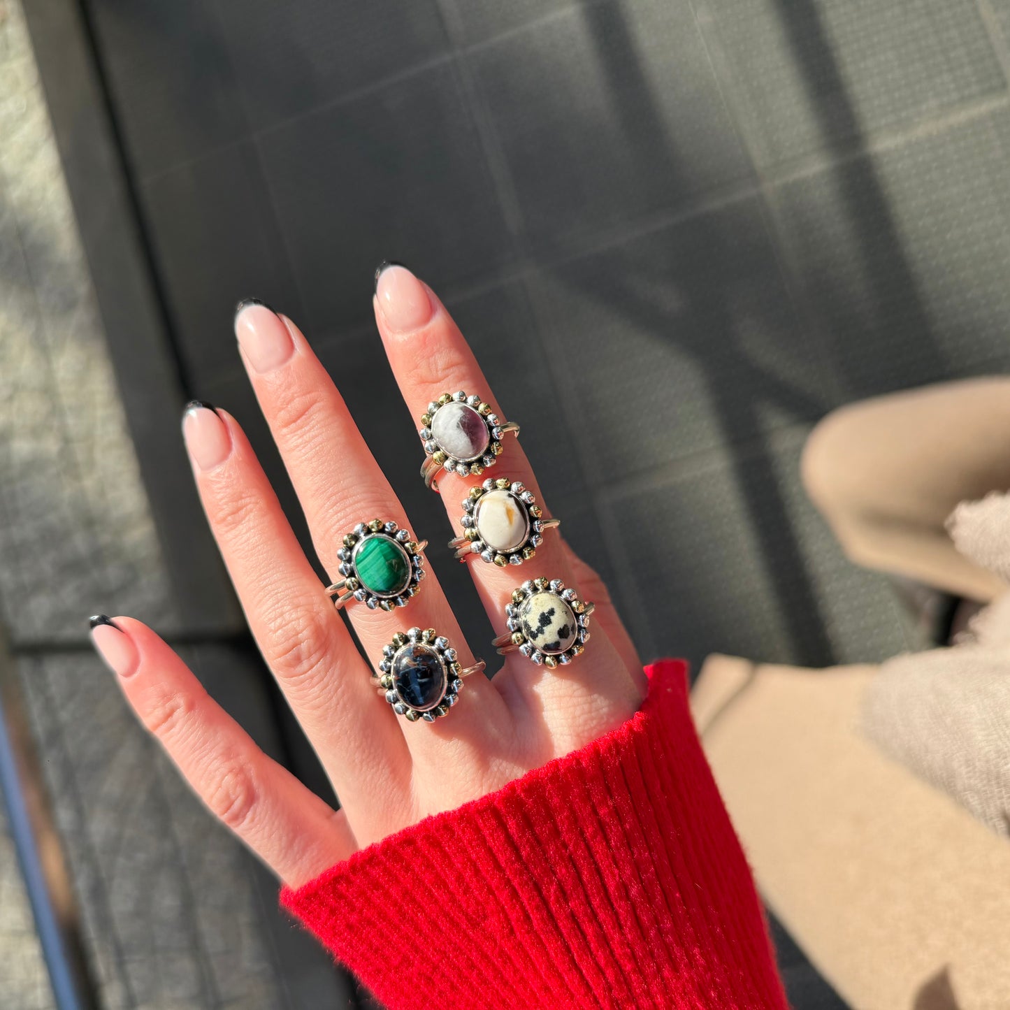 Silver925×Brass design ring 15