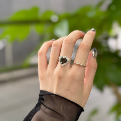 Heart design ring 4