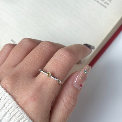 Silver925 square petit ring