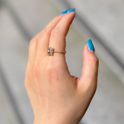 Silver925×Brass petit ring 6