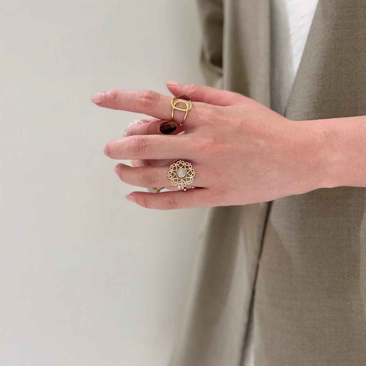 Brass plain ring 22