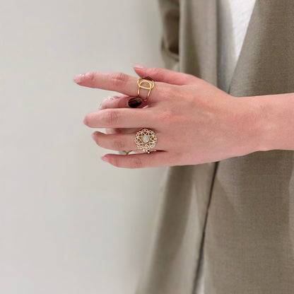 Brass plain ring 22