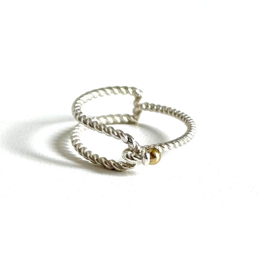 Silver925×Brass plain ring 27