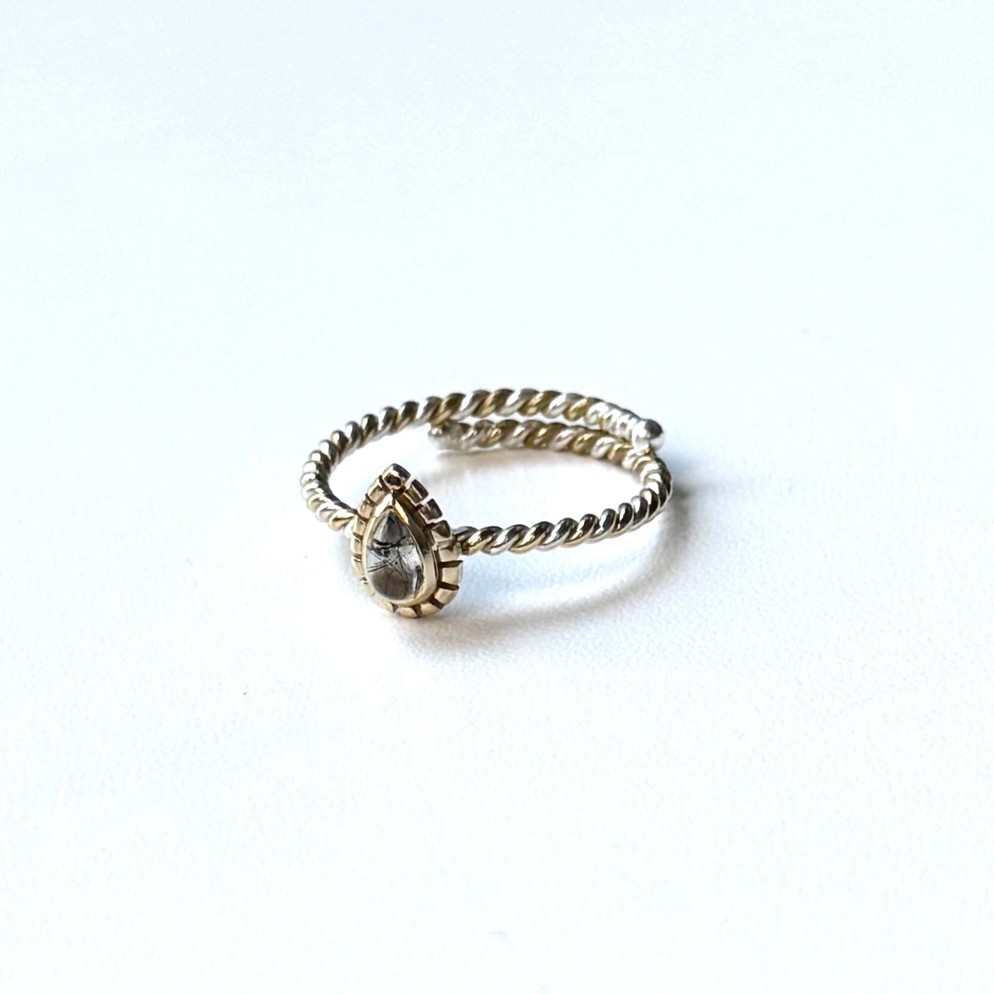 Silver925×Brass petit ring 4