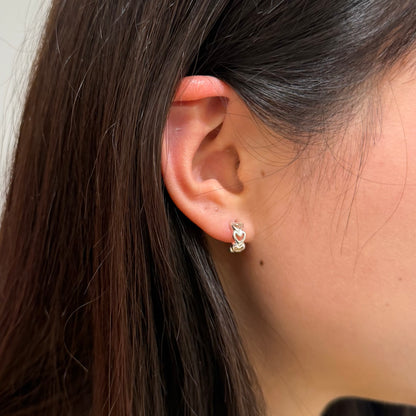 Silver925 plain pierce〈Heart〉1