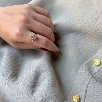 Flower design ring 20