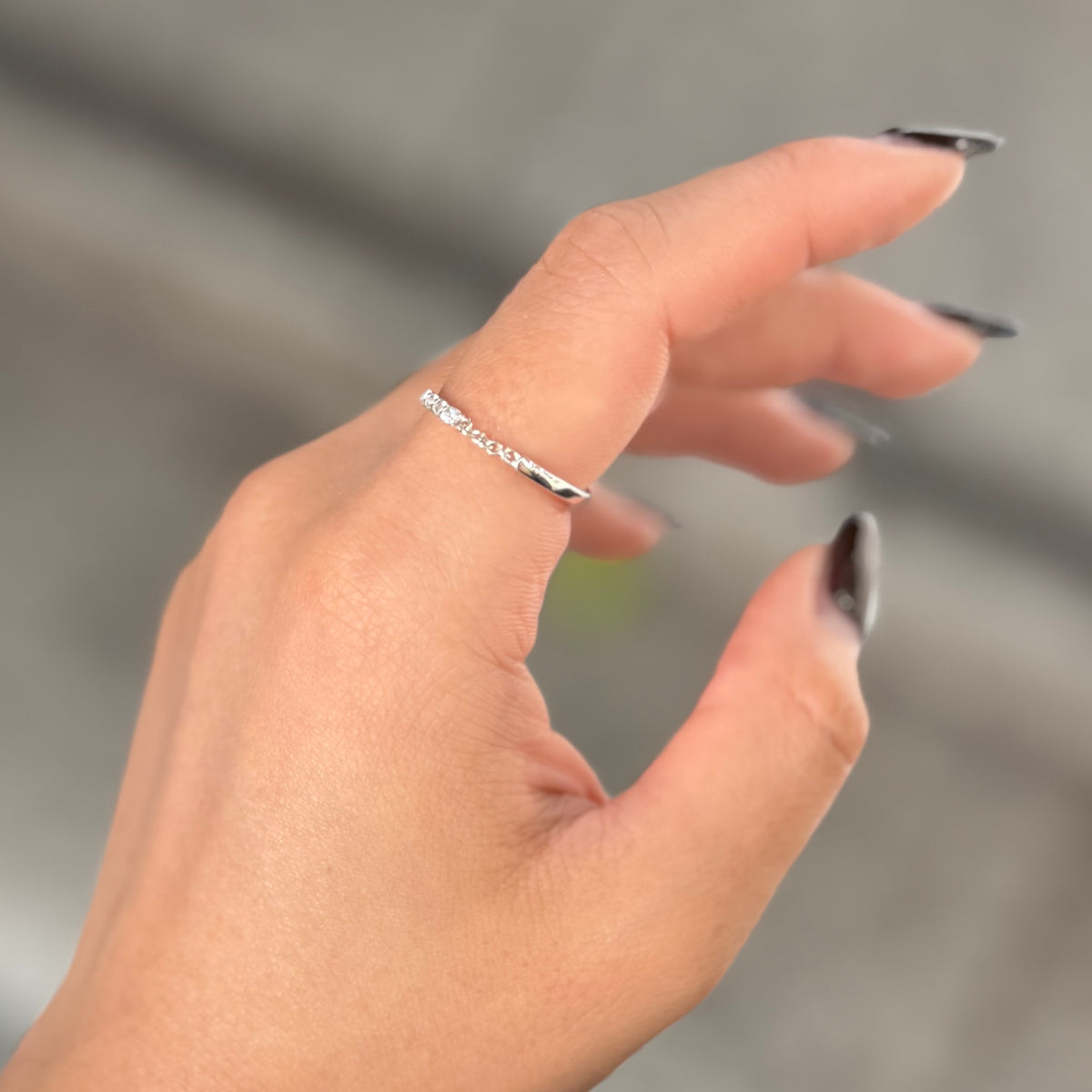 〈オンライン先行再入荷〉White topaz ring 1