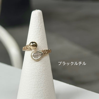 Brass design ring 14