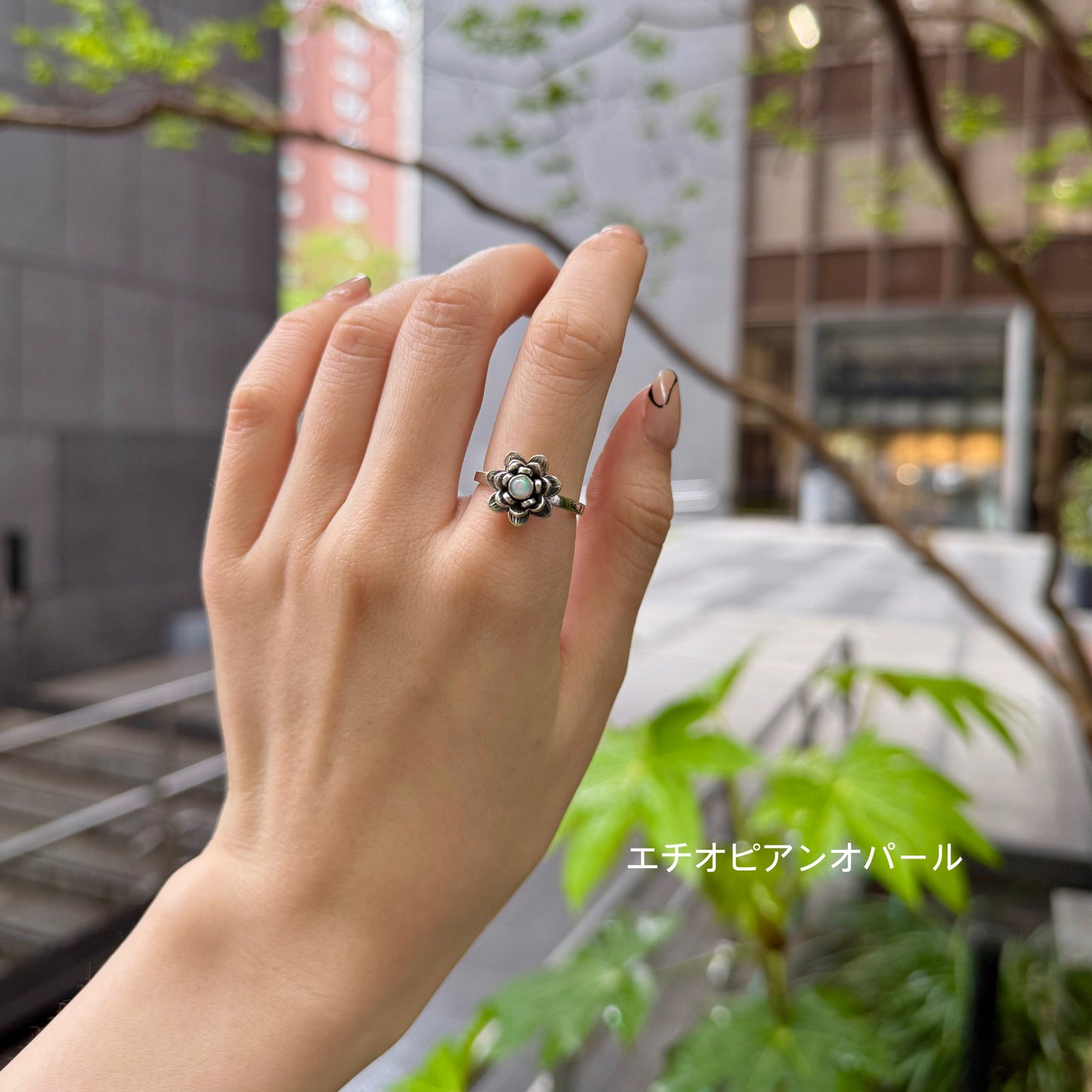 Flower design ring 10