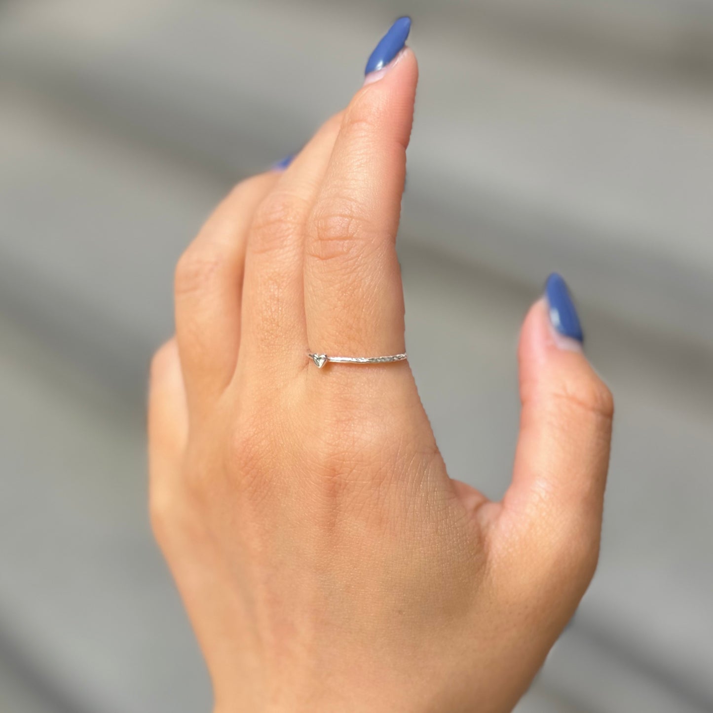 Heart plain ring 80