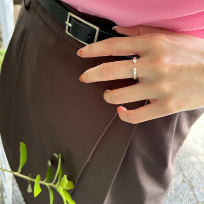 Silver925 plain ring 53