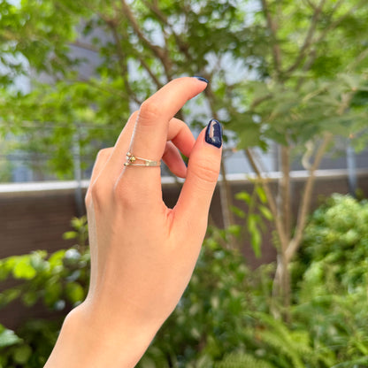 Silver925×Brass plain ring 26