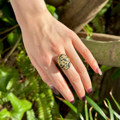 Brass 1stone ring