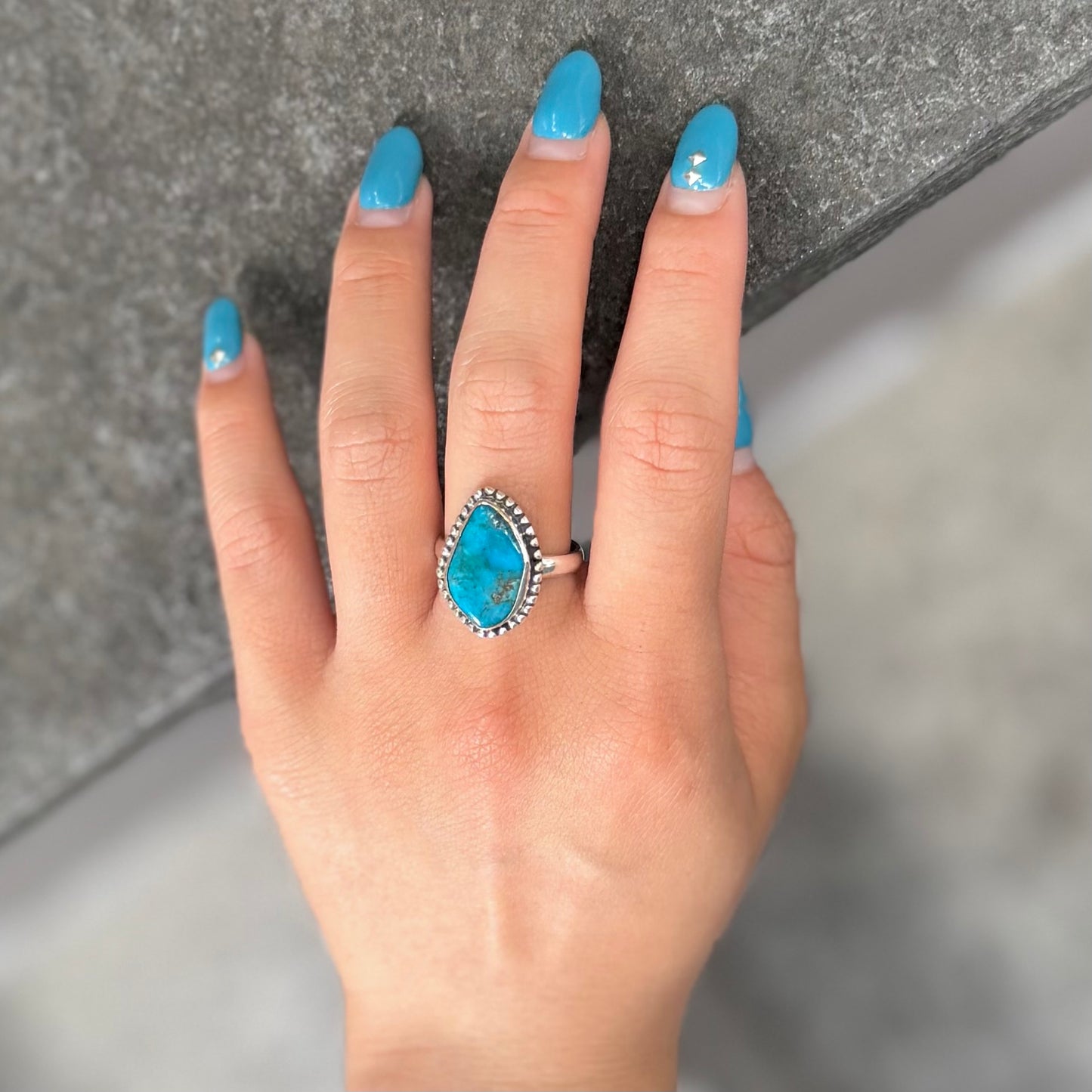 American turquoise ring