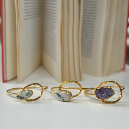 Brass 1stone bangle 3