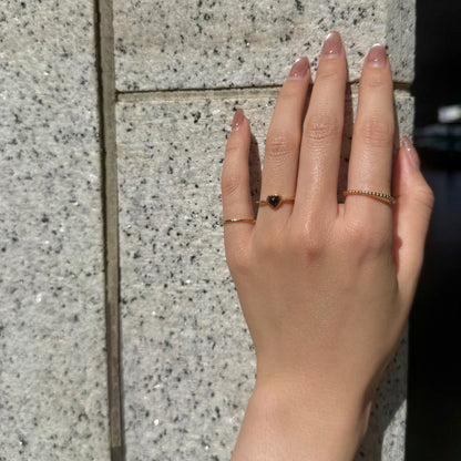 Brass Heart ring 1
