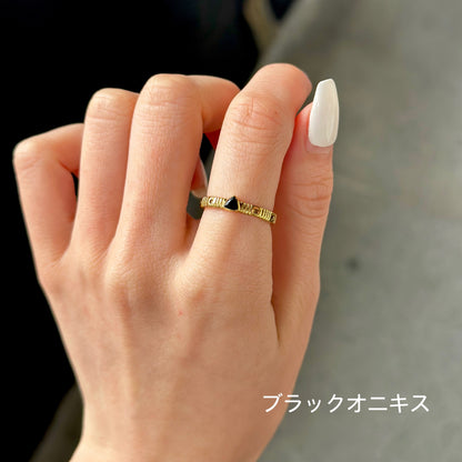 Brass star petit ring 3