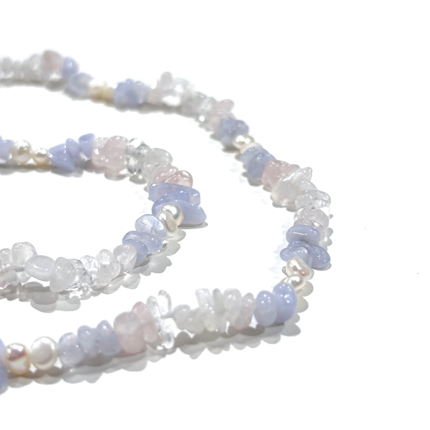 Pearl × Stone necklace 2