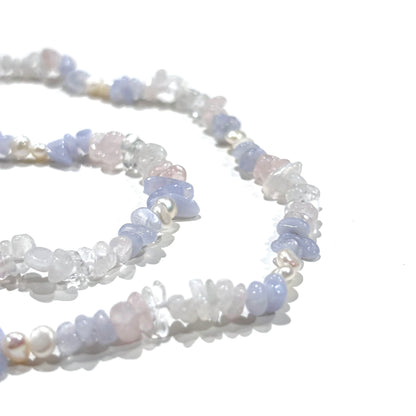 Pearl × Stone necklace 2