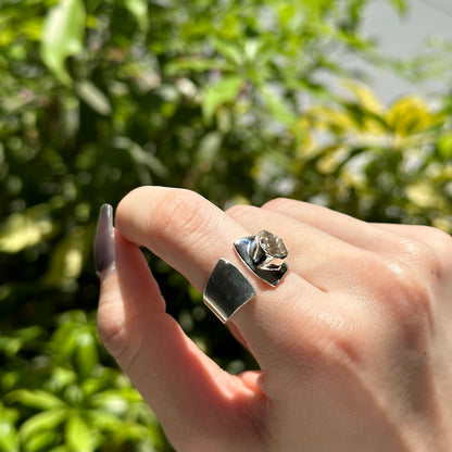 Herkimer diamond ring 1