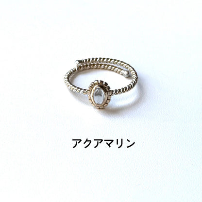 Silver925×Brass petit ring 3