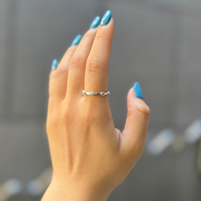 Whitetopaz ring 7