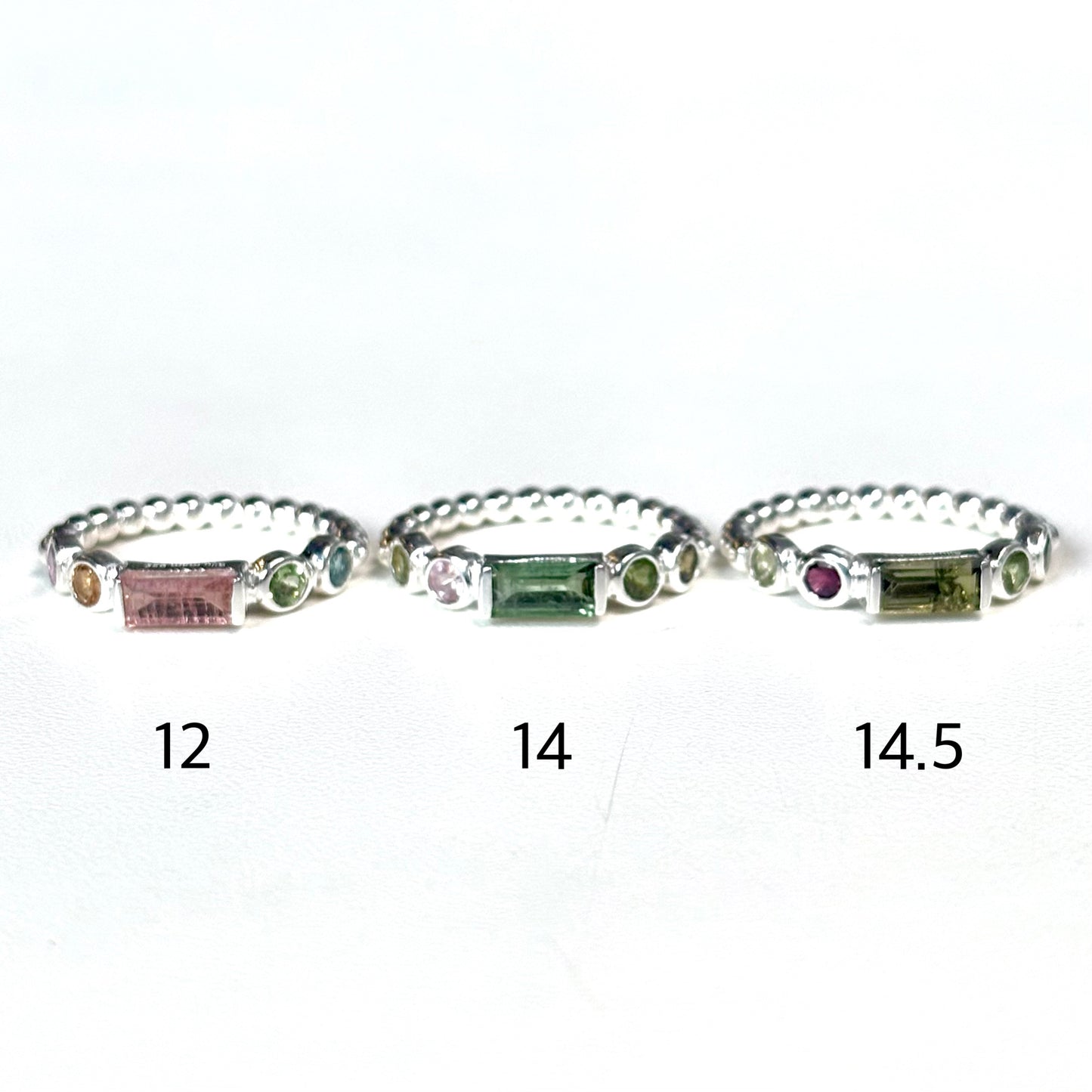 Multi tourmaline ring 4