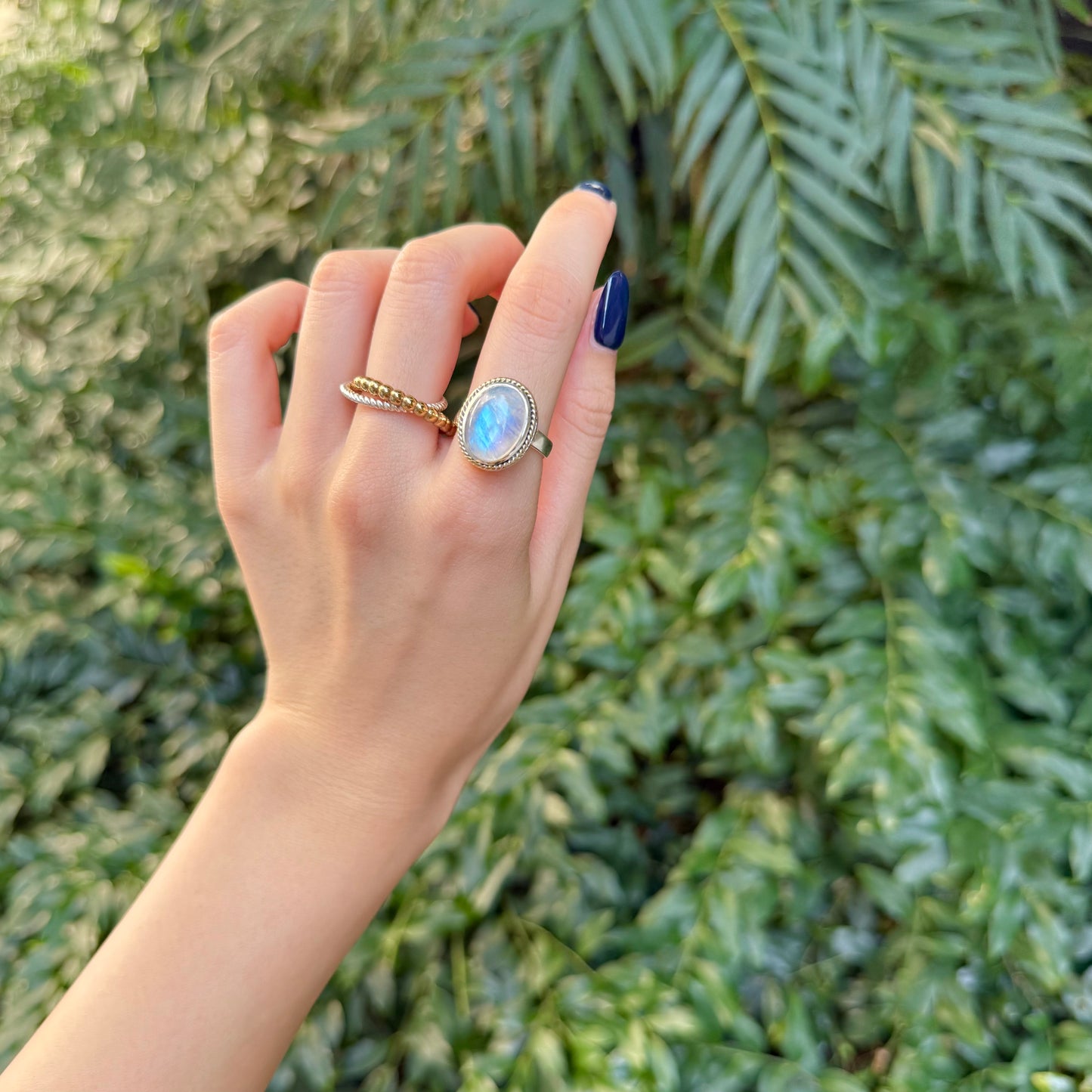 Silver925×Brass design ring 9