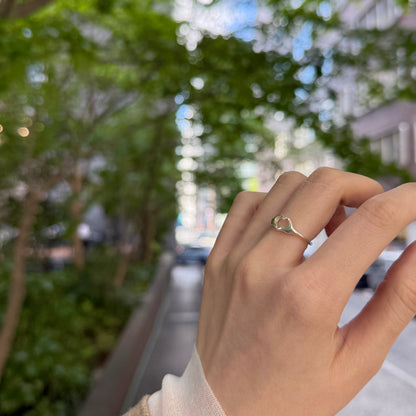 Heart plain ring 72