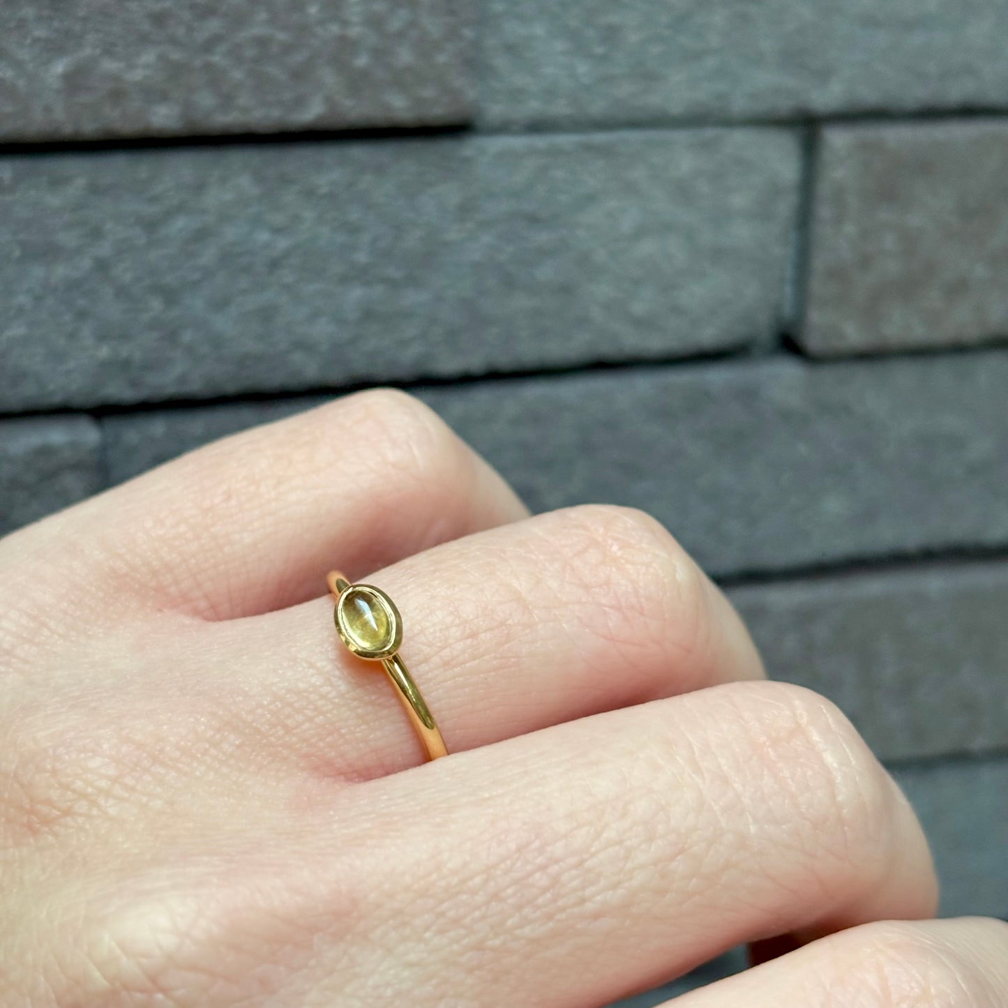 Brass petit ring 14